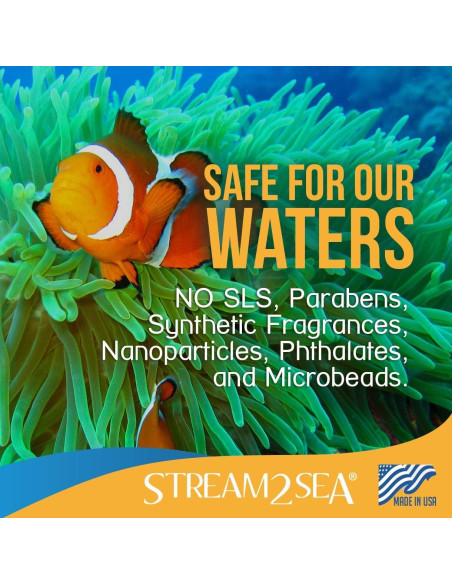 Stream2Sea Desempañante Biodegradable 3x2 Fl Oz para Gafas