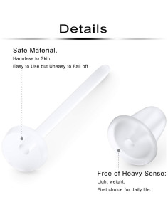 40 Pares de Aretes Studs Transparentes Ftovosyo 20G 12mm 2