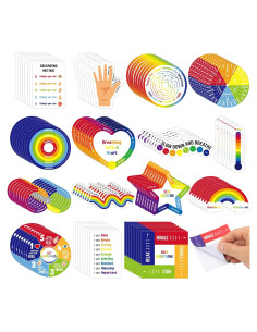 Stickers Sensoriales de Ansiedad Tenceur 120 Pcs Coloridos