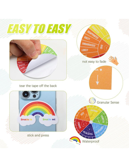 Stickers Sensoriales de Ansiedad Tenceur 120 Pcs Coloridos