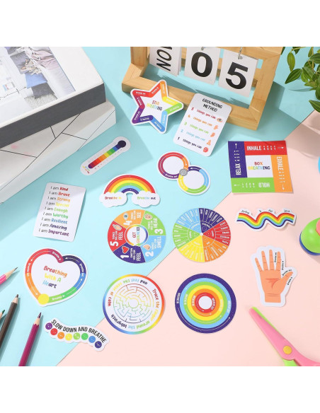 Stickers Sensoriales de Ansiedad Tenceur 120 Pcs Coloridos