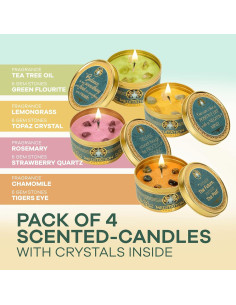 Velas de Aromaterapia Majestic Zen 100% Naturales - 4 Pzas 2