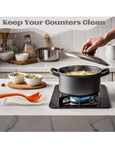 Soporte de Cuchara de Silicona Yaozyety Cangrejo 22,86 cm 2