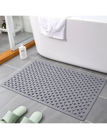 Alfombrilla de Ducha Antideslizante EOOXEKFX 46x79 cm