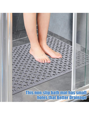 Alfombrilla de Ducha Antideslizante EOOXEKFX 46x79 cm