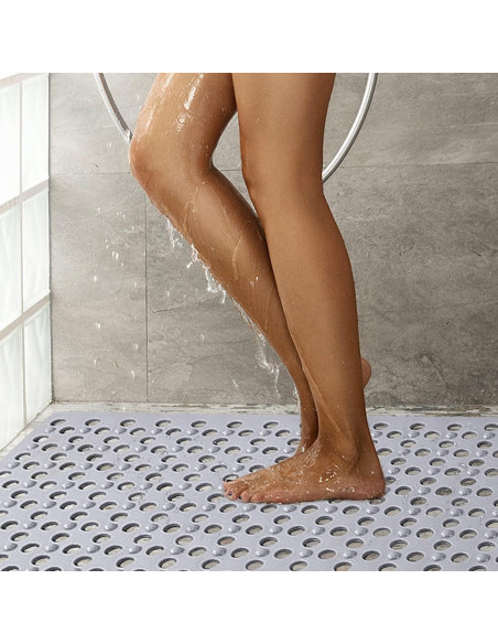 Alfombrilla de Ducha Antideslizante EOOXEKFX 46x79 cm