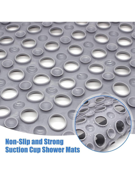Alfombrilla de Ducha Antideslizante EOOXEKFX 46x79 cm