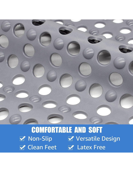 Alfombrilla de Ducha Antideslizante EOOXEKFX 46x79 cm