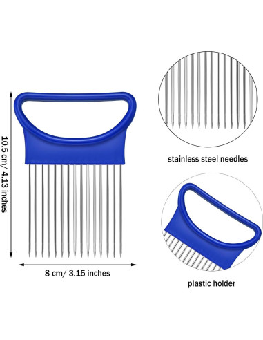 4 Sostenedores de Cebolla Boao Acero Inoxidable 11x7.5cm
