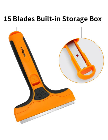 Raspador de Cuchilla Ancha JiangCore 10,16 cm con 15 Cuchillas Raspador de Cuchilla Ancha JiangCore 10,16 cm con 15 Cuchillas