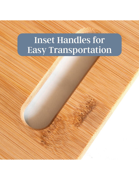 Juego de 3 Tablas de Cortar de Bambú Totally Bamboo