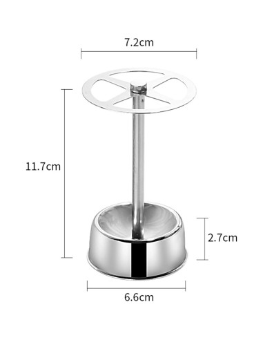 Soporte de Cepillos de Dientes Acero Inoxidable HERCHR 6 Compartimentos