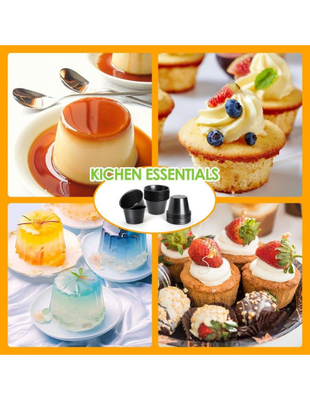 Moldes para Popover Quyimy 4 Piezas Acero al Carbono 8.9 cm