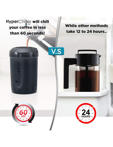 HyperChiller HC3 Enfriador de Café Reutilizable Negro 0.36 kg