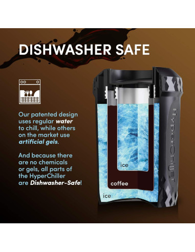 HyperChiller HC3 Enfriador de Café Reutilizable Negro 0.36 kg