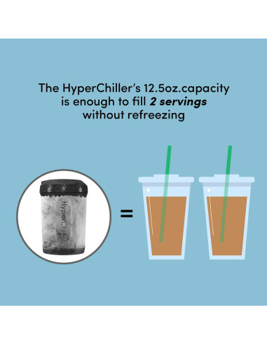 HyperChiller HC3 Enfriador de Café Reutilizable Negro 0.36 kg