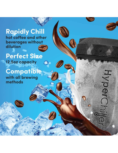 HyperChiller HC3 Enfriador de Café Reutilizable Negro 0.36 kg