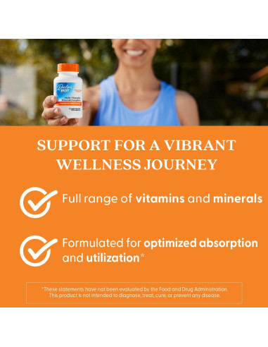 Multivitaminas y Minerales Doctor's Best 90 Cápsulas Veganas