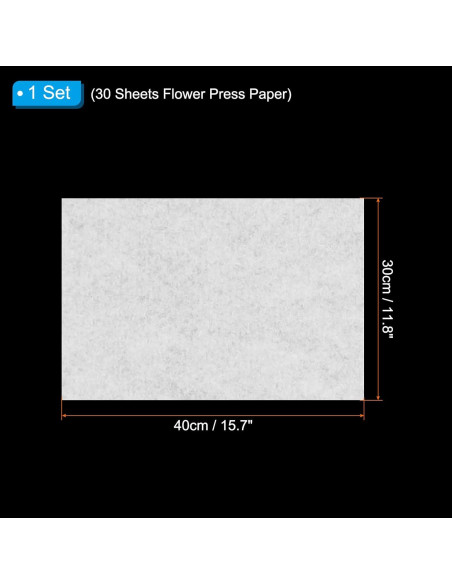 Papel para Prensar Flores PATIKIL 40 x 30 cm 30 Hojas