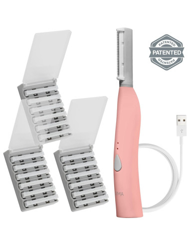 Afeitadora Dermaplane Spa Sciences SIMA Rosa 2-en-1 Exfoliación