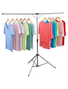 Estante de Secado de Ropa Exilot Plegable Ajustable 110 lbs