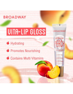 Brillo Labial Ruby Kisses Vita-Lip Durazno 6 Piezas 2