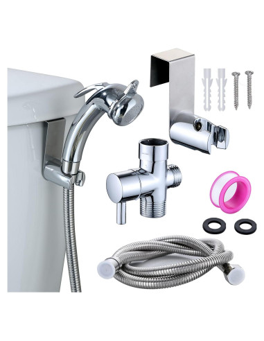 Rociador de Bidet de Mano Timewill con Manguera 120 cm
