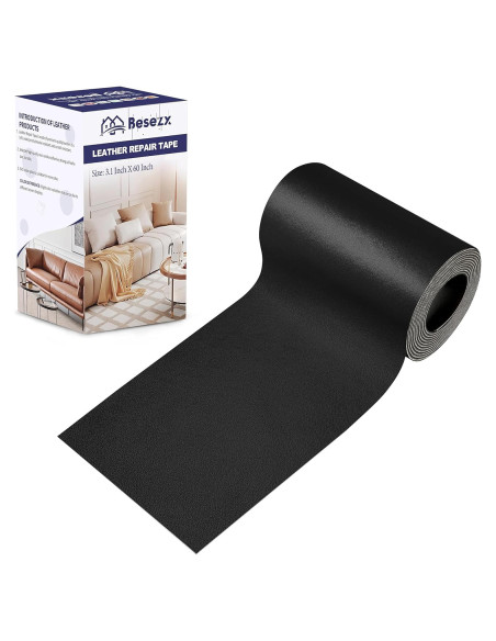 Cinta de Reparación de Cuero Besezx 7,87x152,4 cm Negra