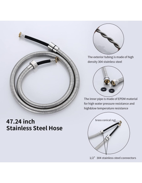 Rociador de Bidet de Mano Timewill con Manguera 120 cm