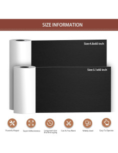 Cinta de Reparación de Cuero Besezx 7,87x152,4 cm Negra 2