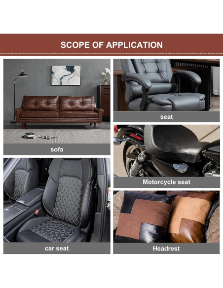 Cinta de Reparación de Cuero Besezx 7,87x152,4 cm Negra