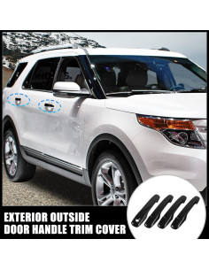 Cubierta de Manija de Puerta Exterior X AUTOHAUX para Ford 2