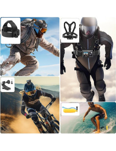 Kit de Accesorios para Cámara de Acción Geekam - 16 Piezas 2