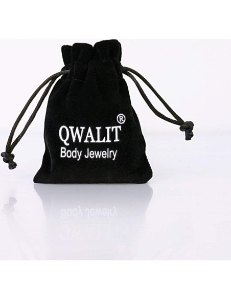 Pendientes Transparentes QWALIT 20g y 18g para Nariz y Cartílago Pendientes Transparentes QWALIT 20g y 18g para Nariz y Cartílago