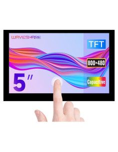 Pantalla Táctil Capacitiva 5" Waveshare 800x480 DSI para Raspberry Pi