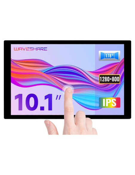 Pantalla Táctil Capacitiva Waveshare 10.1" 1280x800 IPS DSI