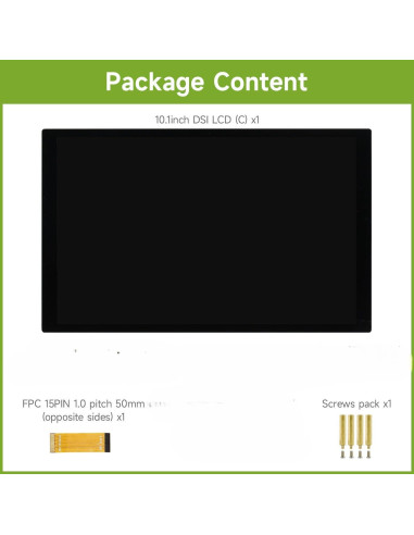 Pantalla Táctil Capacitiva Waveshare 10.1" 1280x800 IPS DSI