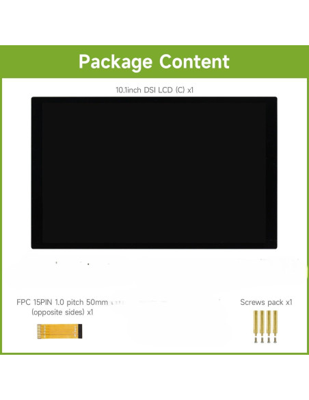 Pantalla Táctil Capacitiva Waveshare 10.1" 1280x800 IPS DSI