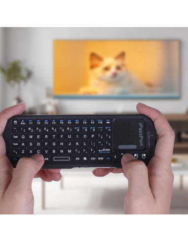 Teclado Mini Inalámbrico UNISEN con Touchpad 15x7cm