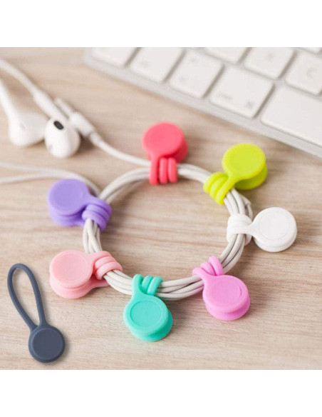 Correas Magnéticas Reutilizables Motiloo - 24 Piezas en 8 Colores Correas Magnéticas Reutilizables Motiloo - 24 Piezas en 8 Colores