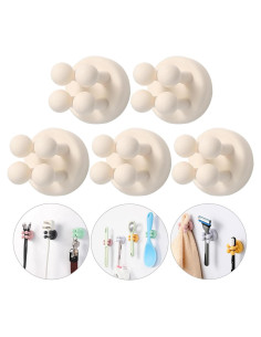 Soportes de Cepillos de Dientes iBetterLife - 5 Piezas Autoadhesivas