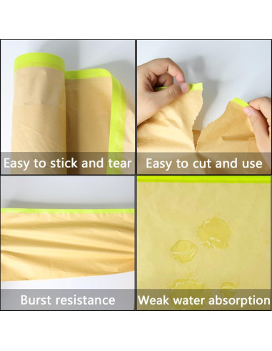 Papel de Enmascarar NETEHA 30.48cm x 15.24m con Dispensador