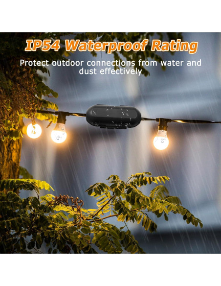 Caja de Conexión Impermeable IP54 AFFLAT para Exterior - Negro