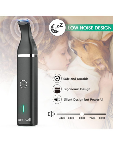 Cortapelos Inalámbrico para Perros Oneisall C61 - Bajo Ruido