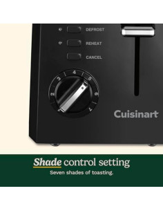 Tostadora Compacta Cuisinart CPT-122BK 2 Rebanadas Negra 2