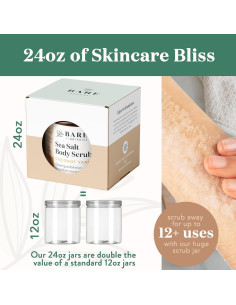 Exfoliante Corporal Bare Botanics Menta Bergamota 680g Natural 2