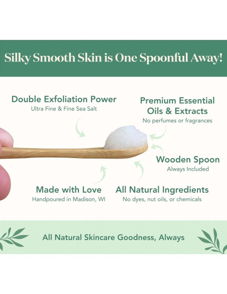 Exfoliante Corporal Bare Botanics Menta Bergamota 680g Natural