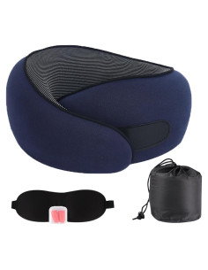 Almohada de Cuello Ergonómica MQZAYZ Azul para Viajes
