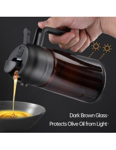 Botella dispensadora de aceite de oliva WandaQueen 470ml 2