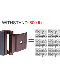 Cerradura de Refuerzo TOYFUL01 Marrón 362.87 kg Seguridad Hogar 2
